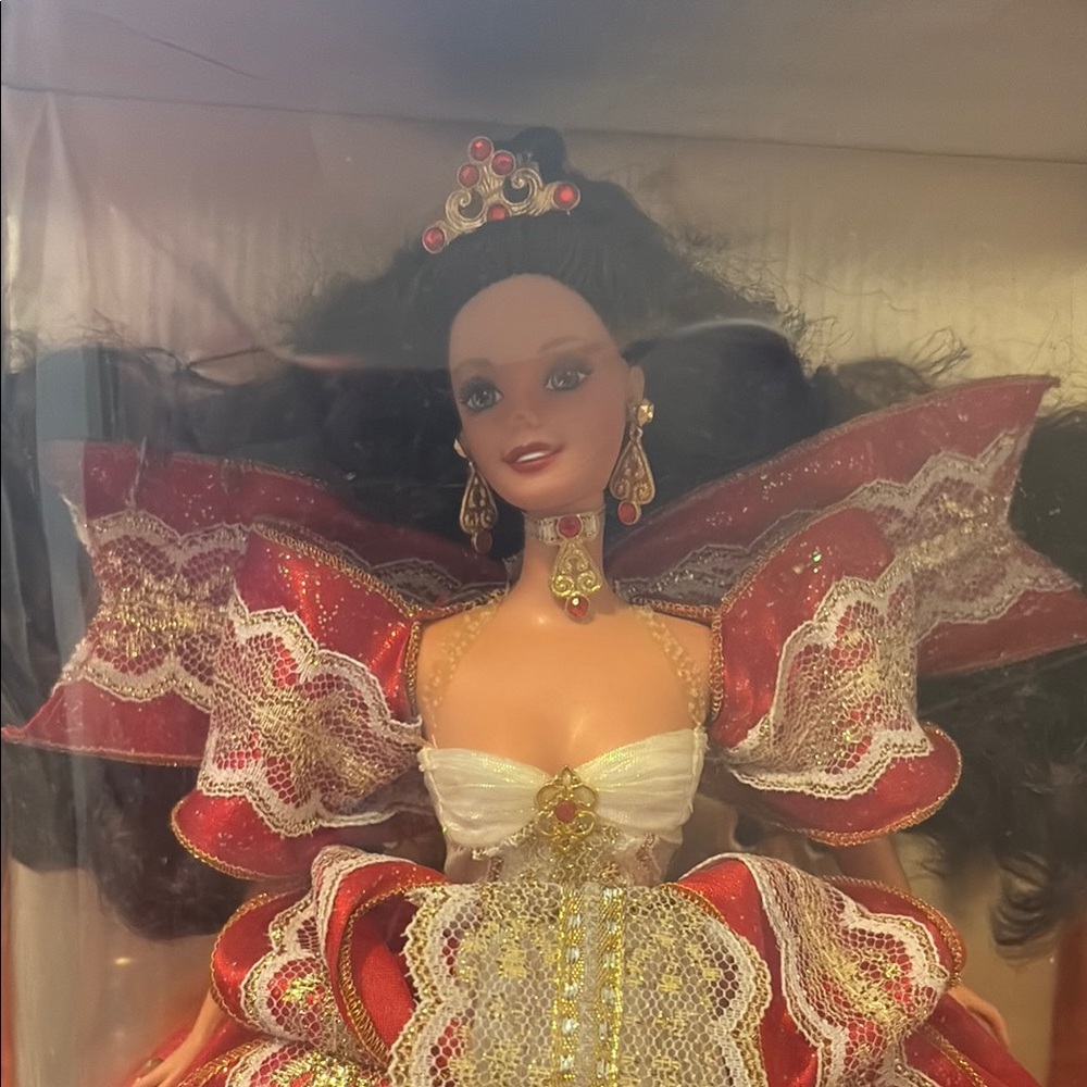 Mattel Doll with Red and White Dress